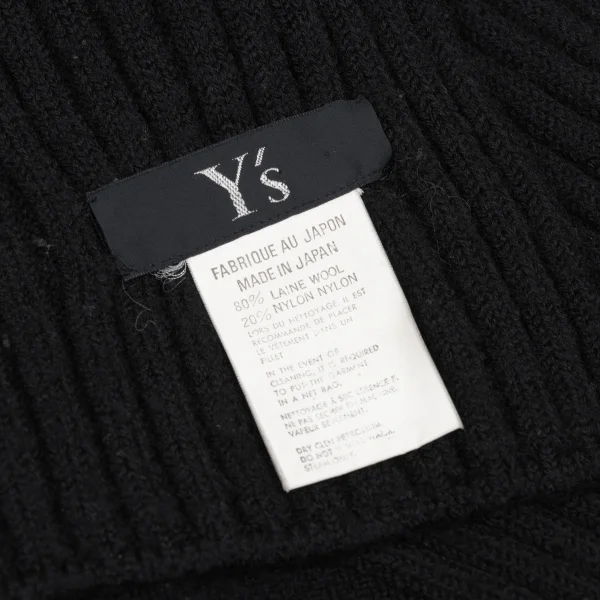 Y's Wool Rib Knit Stole K-167680_006