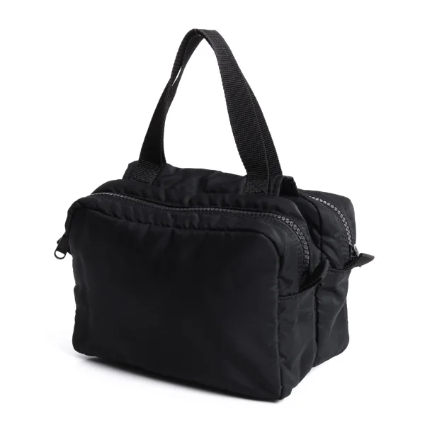 ワイズY's ダブルドッキングデザインミニハンドバッグ 黒