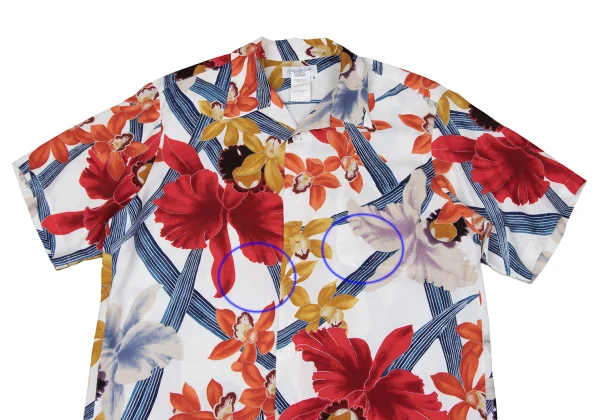 Yohji Yamamoto POUR HOMME Floral Printed Rayon Shirt K-167687_002
