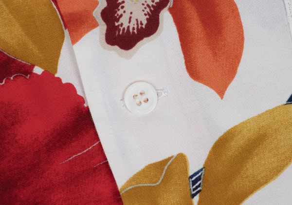 Yohji Yamamoto POUR HOMME Floral Printed Rayon Shirt K-167687_006