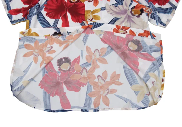 Yohji Yamamoto POUR HOMME Floral Printed Rayon Shirt K-167687_011