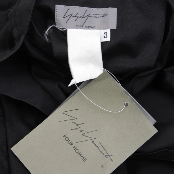 Yohji Yamamoto POUR HOMME Cotton Neck Design Shirt K-167690_019