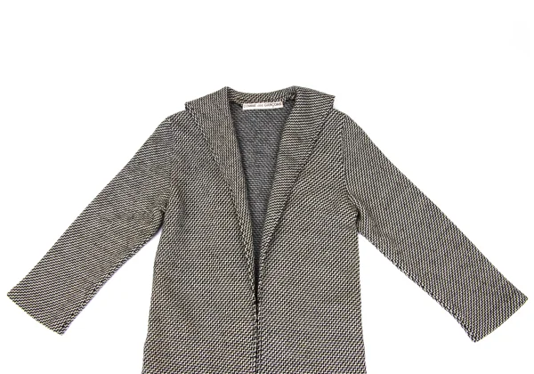 COMME des GARCONS Zig-Zag Jacquard Sailor Collar Knit Coat K-167692_003