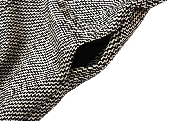 COMME des GARCONS Zig-Zag Jacquard Sailor Collar Knit Coat K-167692_009