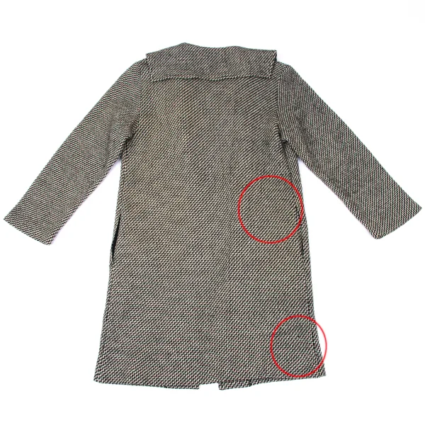 COMME des GARCONS Zig-Zag Jacquard Sailor Collar Knit Coat K-167692_011