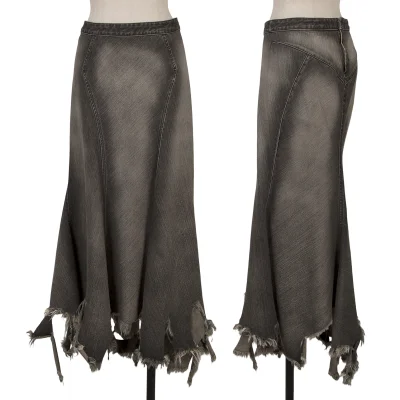 JUNYA WATANABE COMME des GARCONS Hem Cutting Denim Skirt