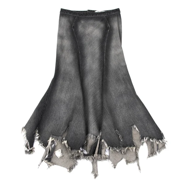 JUNYA WATANABE COMME des GARCONS Hem Cutting Denim Skirt K-167693_002