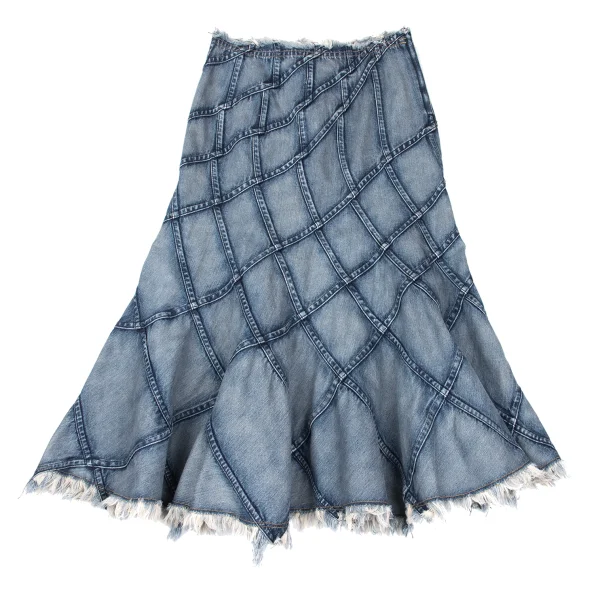 JUNYA WATANABE COMME des GARCONS Bias Switching Denim Skirt K-167694_002