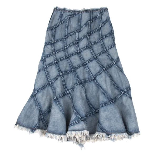 JUNYA WATANABE COMME des GARCONS Bias Switching Denim Skirt K-167694_008