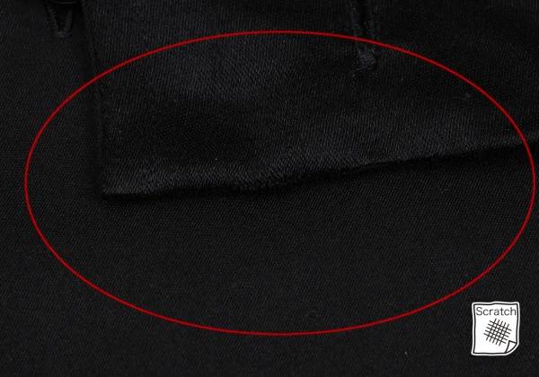 Yohji Yamamoto POUR HOMME Stone Button Stole Design Silk Shirt K-167696_008