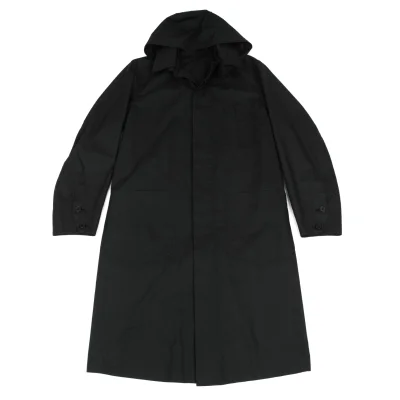 Yohji Yamamoto DURBAN A.A.R Cotton Detachable Hooded Coat
