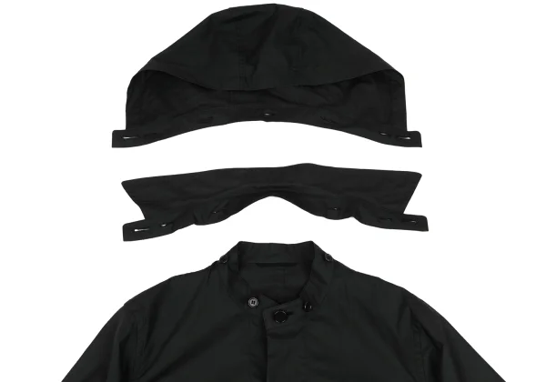 Yohji Yamamoto DURBAN A.A.R Cotton Detachable Hooded Coat K-167697_007