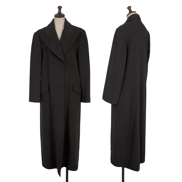 EMPORIO ARMANI Camel Wool Peak Lapel Coat Navy 40 K-167698_001