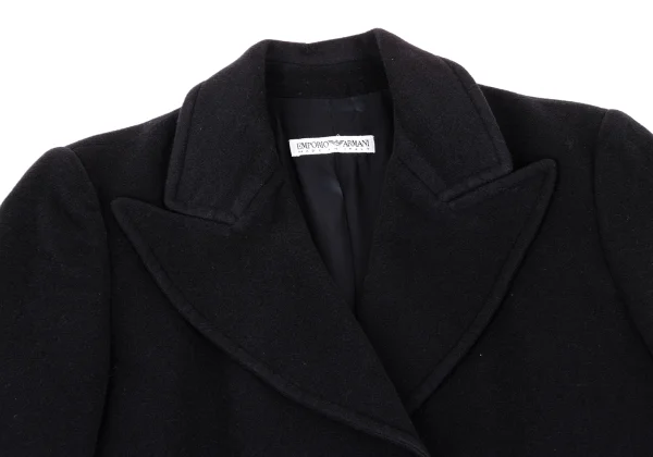 EMPORIO ARMANI Camel Wool Peak Lapel Coat K-167698_004