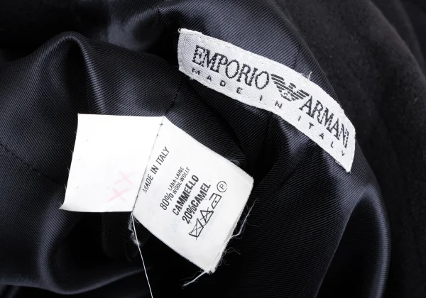 EMPORIO ARMANI Camel Wool Peak Lapel Coat K-167698_017