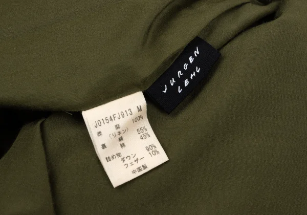 JURGEN LEHL Linen Off-the Shoulder Down Jacket K-167699_015