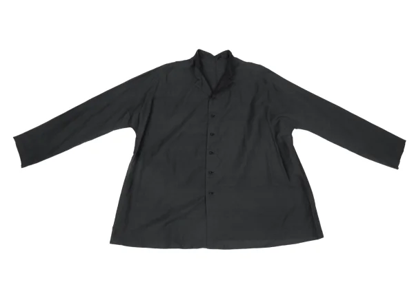 JURGEN LEHL Silk Blended Open-collar Blouse K-167701_002