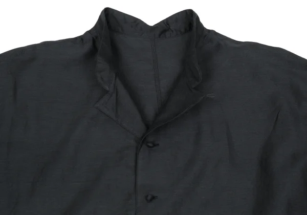 JURGEN LEHL Silk Blended Open-collar Blouse K-167701_003