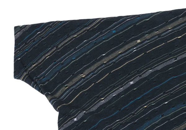 JURGEN LEHL Striped Woven Dolman Short Sleeve Knit K-167702_005