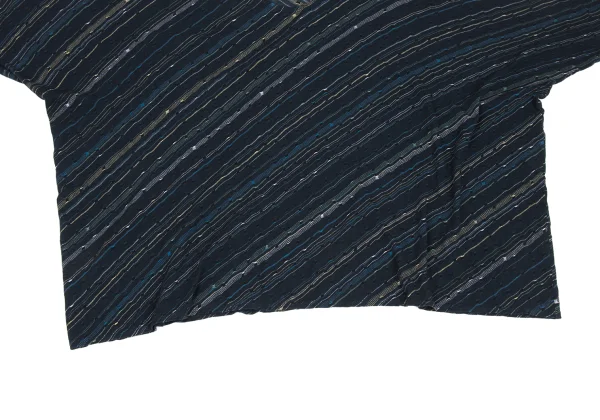 JURGEN LEHL Striped Woven Dolman Short Sleeve Knit K-167702_006