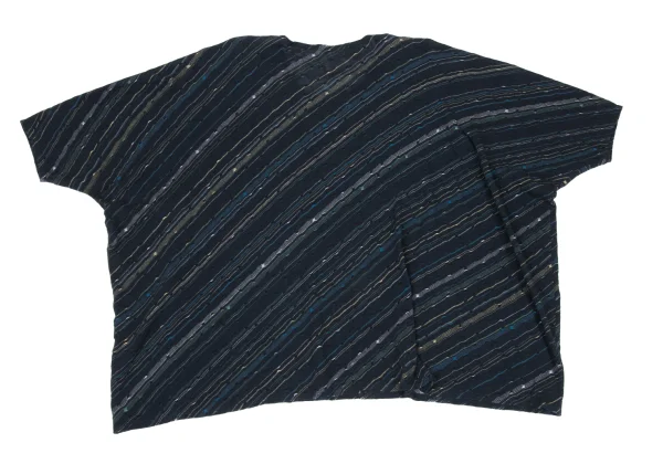 JURGEN LEHL Striped Woven Dolman Short Sleeve Knit K-167702_008