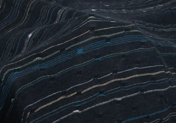 JURGEN LEHL Striped Woven Dolman Short Sleeve Knit K-167702_010