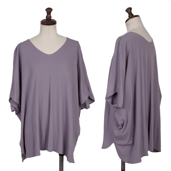 ヨーガンレールJURGEN LEHL ルーズシルエットコットンノースリーブトップス ラベンダーM