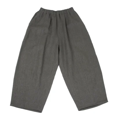 JURGEN LEHL Cotton Linen Cropped Pants