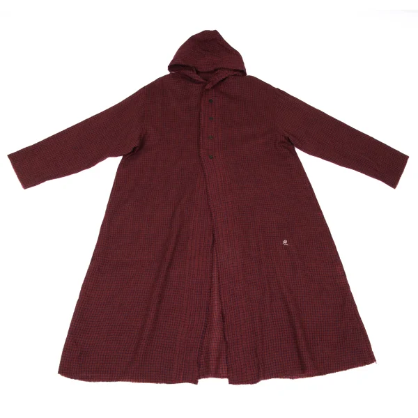 JURGEN LEHL Babaghuri Checker Hoodie Shirt Coat K-167708_002