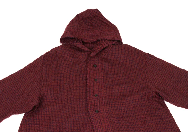 JURGEN LEHL Babaghuri Checker Hoodie Shirt Coat K-167708_003