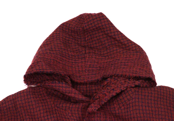 JURGEN LEHL Babaghuri Checker Hoodie Shirt Coat K-167708_004