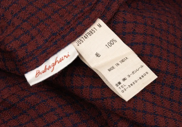 JURGEN LEHL Babaghuri  Wool Checker Dress K-167709_014