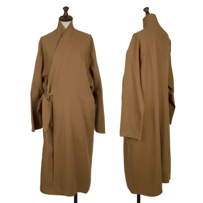 JURGEN LEHL Babaghuri Cotton Linen Wrap Shirt Coat