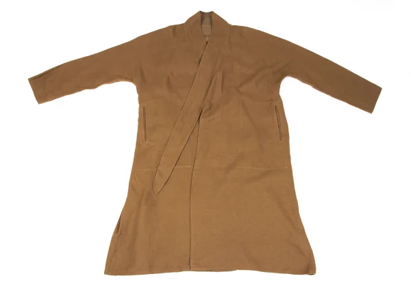 JURGEN LEHL Babaghuri Cotton Linen Wrap Shirt Coat K-167710_002