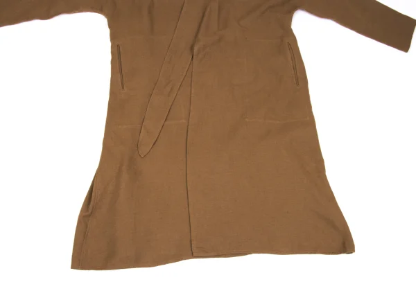 JURGEN LEHL Babaghuri Cotton Linen Wrap Shirt Coat K-167710_008