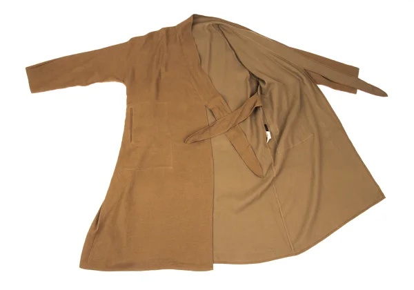 JURGEN LEHL Babaghuri Cotton Linen Wrap Shirt Coat K-167710_010