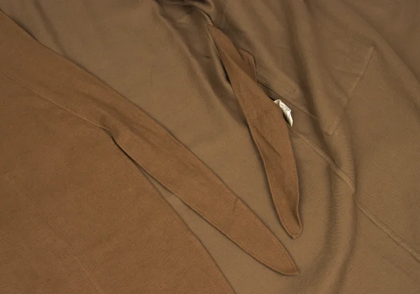 JURGEN LEHL Babaghuri Cotton Linen Wrap Shirt Coat K-167710_011