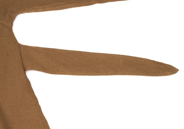 JURGEN LEHL Babaghuri Cotton Linen Wrap Shirt Coat K-167710_014