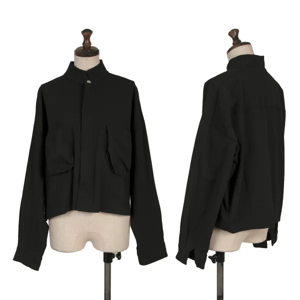 JURGEN LEHL Babaghuri Cotton Zip Patch Pocket Blouson Black M K-167711_001