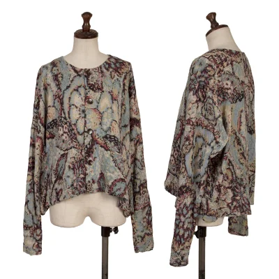 JURGEN LEHL Babaghuri Cotton Geometric Weave Cardigan