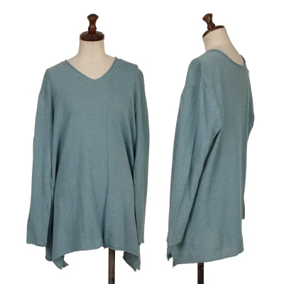 JURGEN LEHL Babaghuri Cotton Linen V-neck Knit Sweater