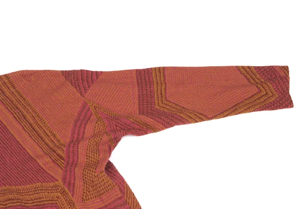 JURGEN LEHL Babaghuri Wool Blend Geometric Weave Top K-167716_004