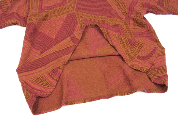 JURGEN LEHL Babaghuri Wool Blend Geometric Weave Top K-167716_008