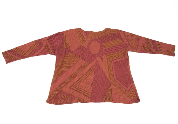 JURGEN LEHL Babaghuri Wool Blend Geometric Weave Top K-167716_009