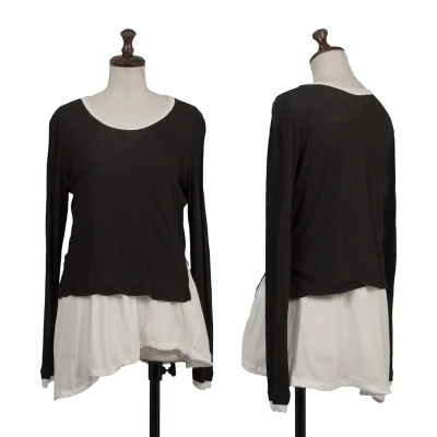 Y's Cotton Layered Draw Code Top