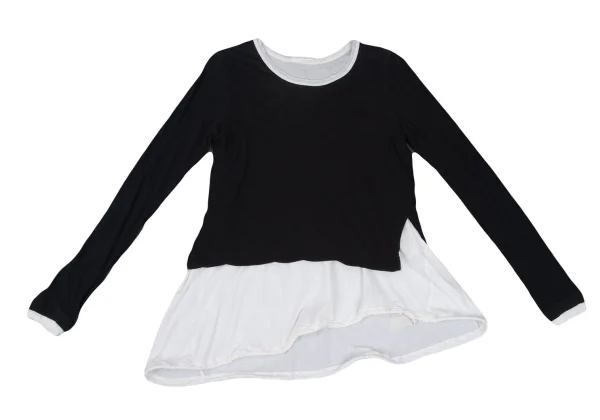 Y's Cotton Layered Draw Code Top K-167720_002