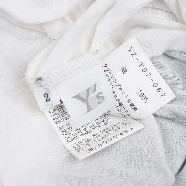 Y's Cotton Layered Draw Code Top K-167720_018