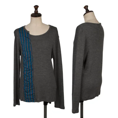 Y's Striped Switching Rib Knit