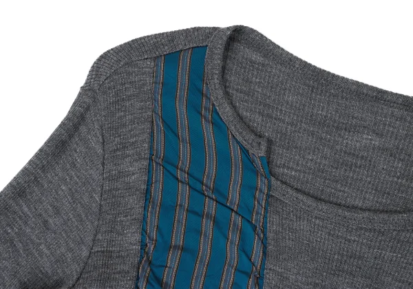 Y's Striped Switching Rib Knit K-167722_005