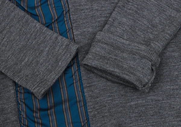 Y's Striped Switching Rib Knit K-167722_007